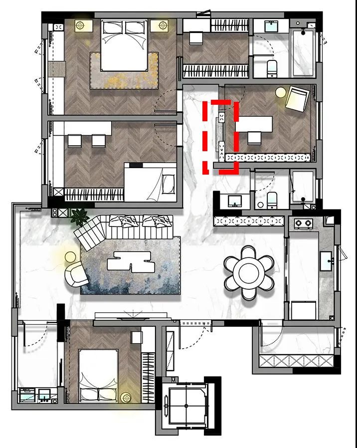 家里过道很长,家里有条长长的过道怎么设计