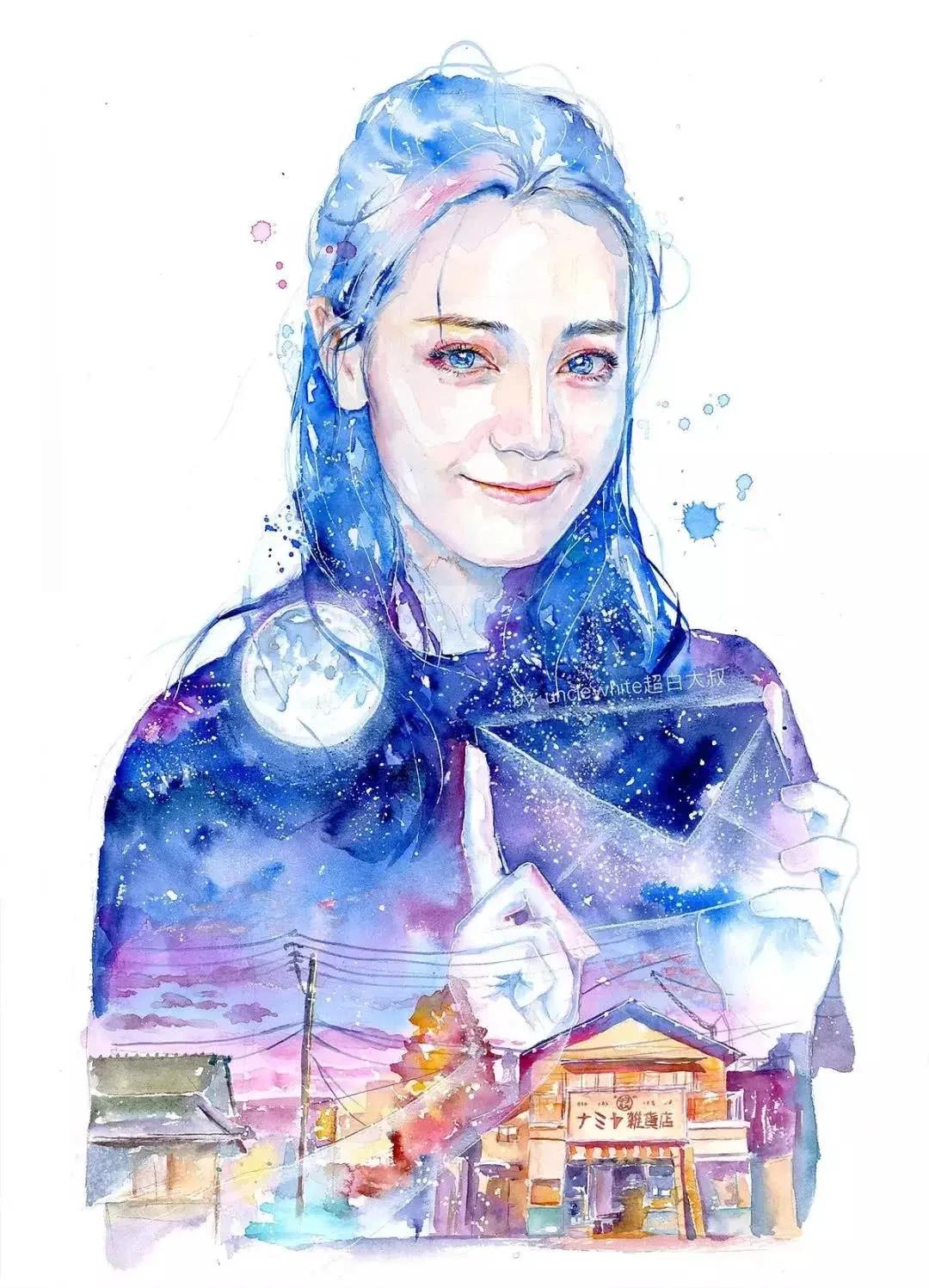 他是抖音水彩第一人，画面充满水墨意境，质感优秀！150万人盛赞