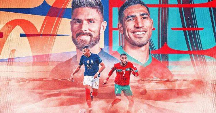 世界杯法国vs摩洛哥对阵图,世界杯半决赛法国vs摩洛哥