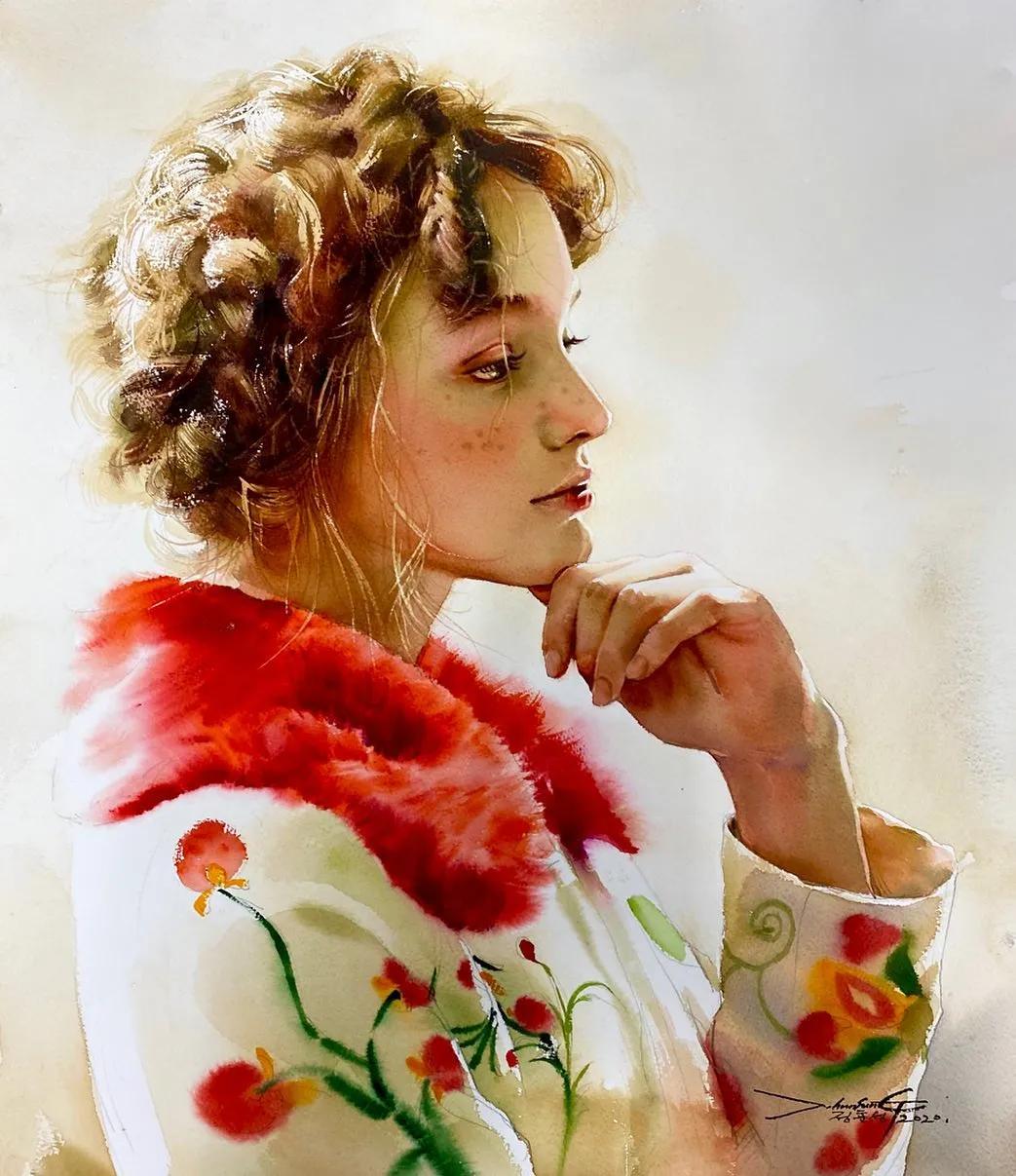 美得让人窒息的水彩,超级惊艳的水彩