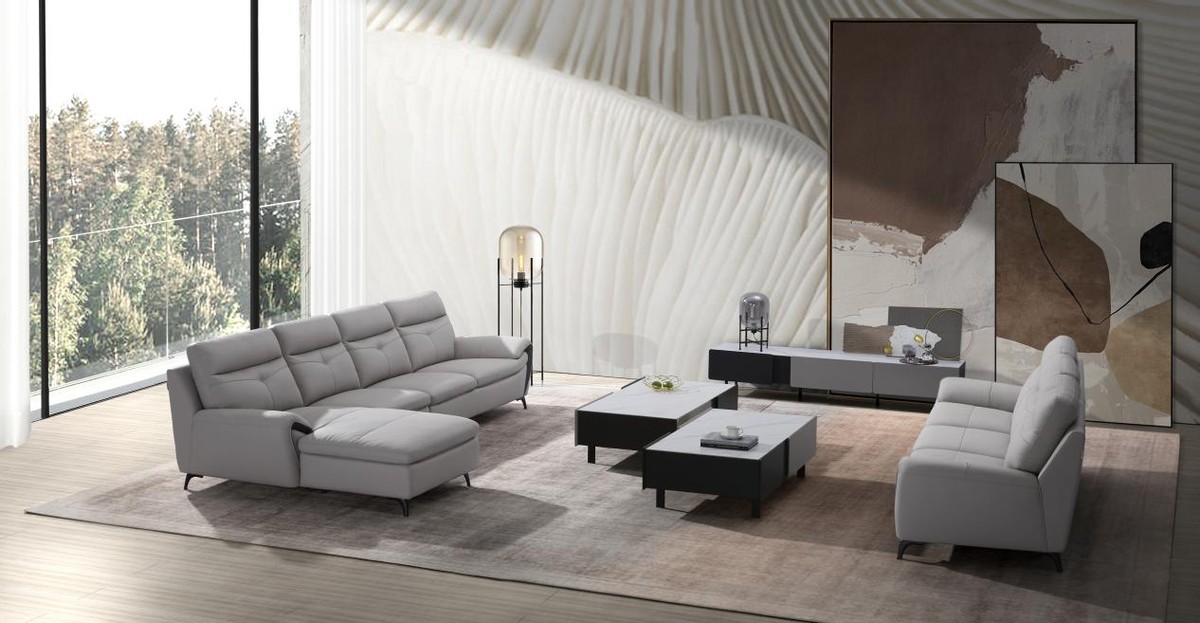 真皮沙发与羽绒沙发,左右直排真皮沙发推荐