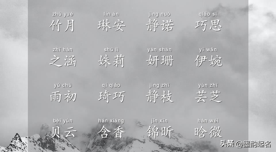 8月云卷云舒、举步轻摇的女孩名精心收集