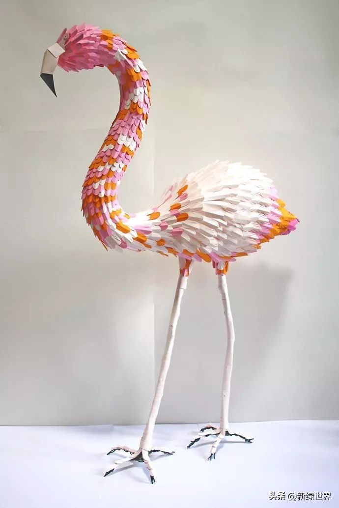 纸艺作品绘画,千变万化的纸艺术作品