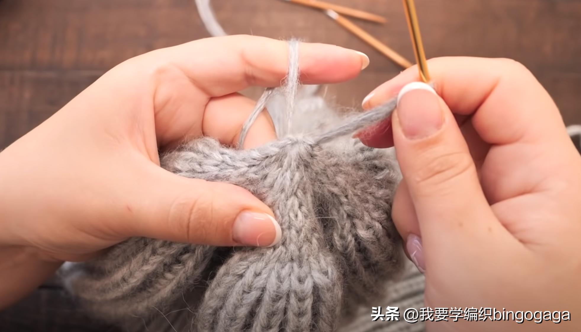 简单的女冬风雪帽编织,秋冬大帽檐帽子编织