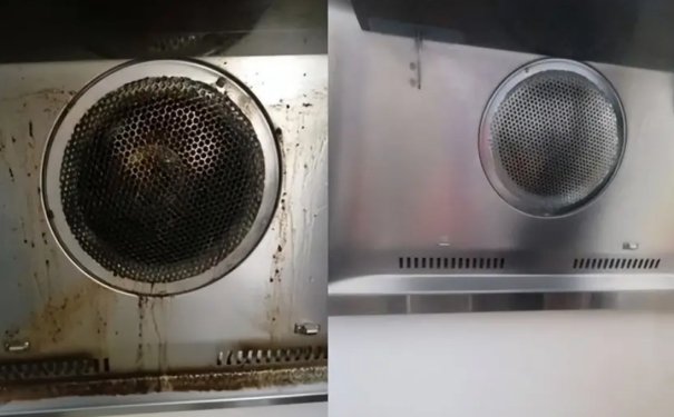 口罩清洁油烟机,只需一个口罩就能清洗油烟机