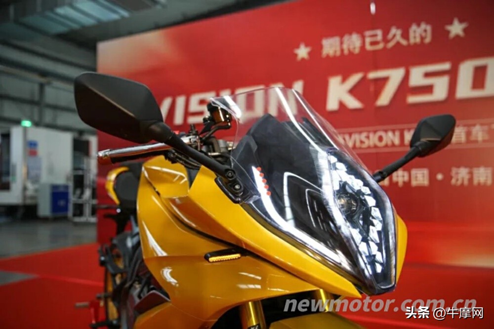 杰迪k750摩托车仿赛试驾,国内最大仿赛车型杰迪visionk750