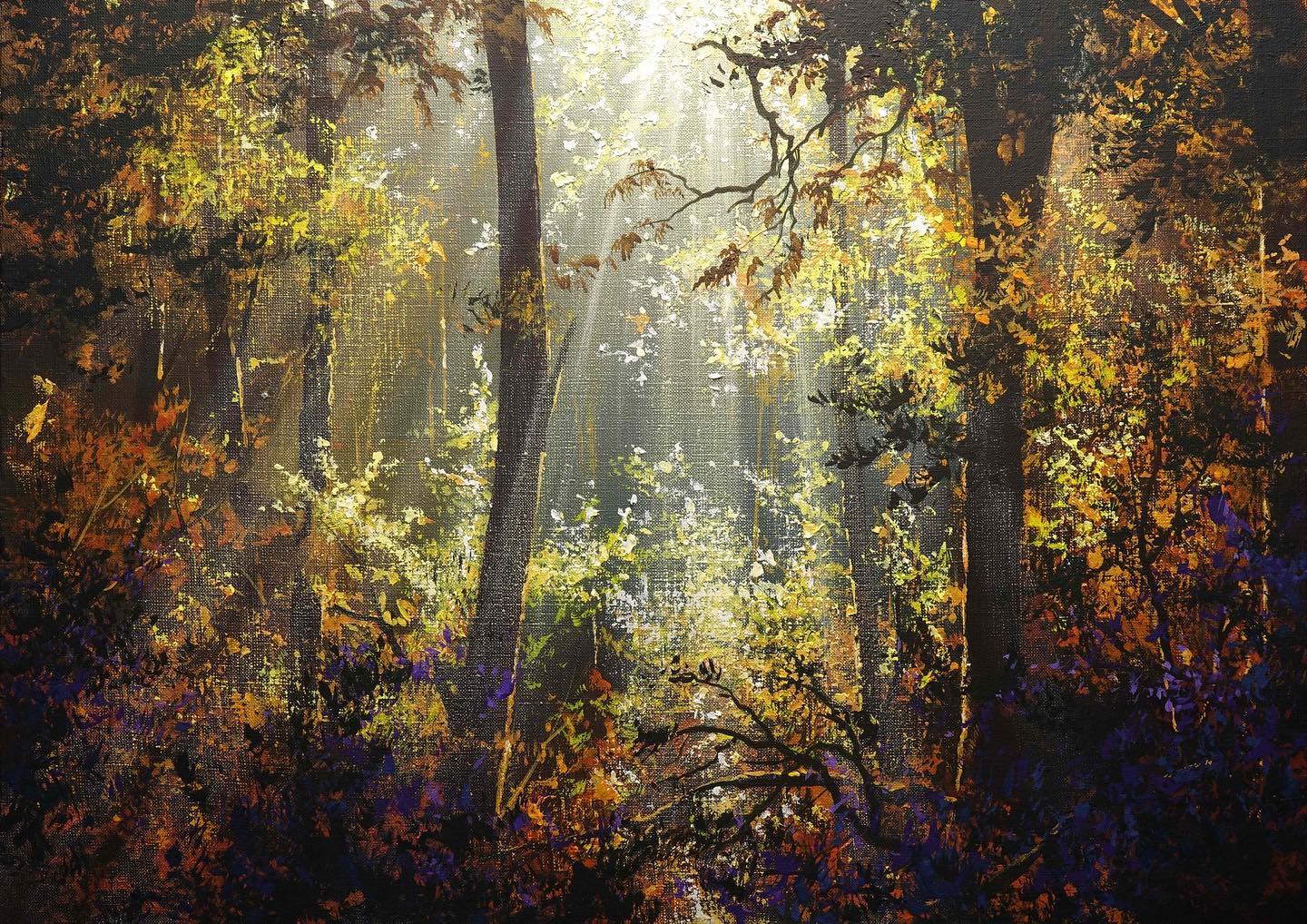 画家维克多风景画图片,维克多丙烯风景画颜料