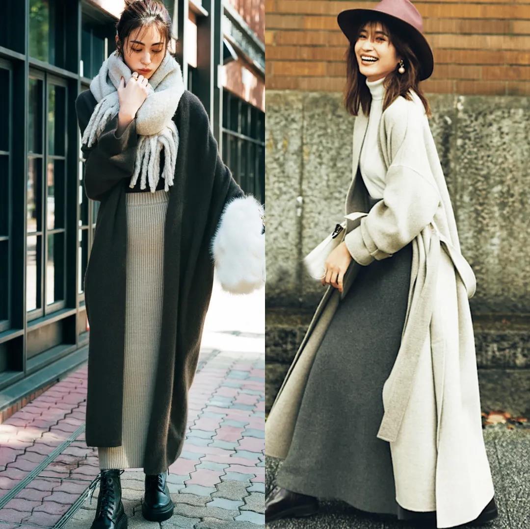 95后沪漂宝妈穿搭大衣半裙好看,气质红条纹衬衫裙适合多大年龄穿