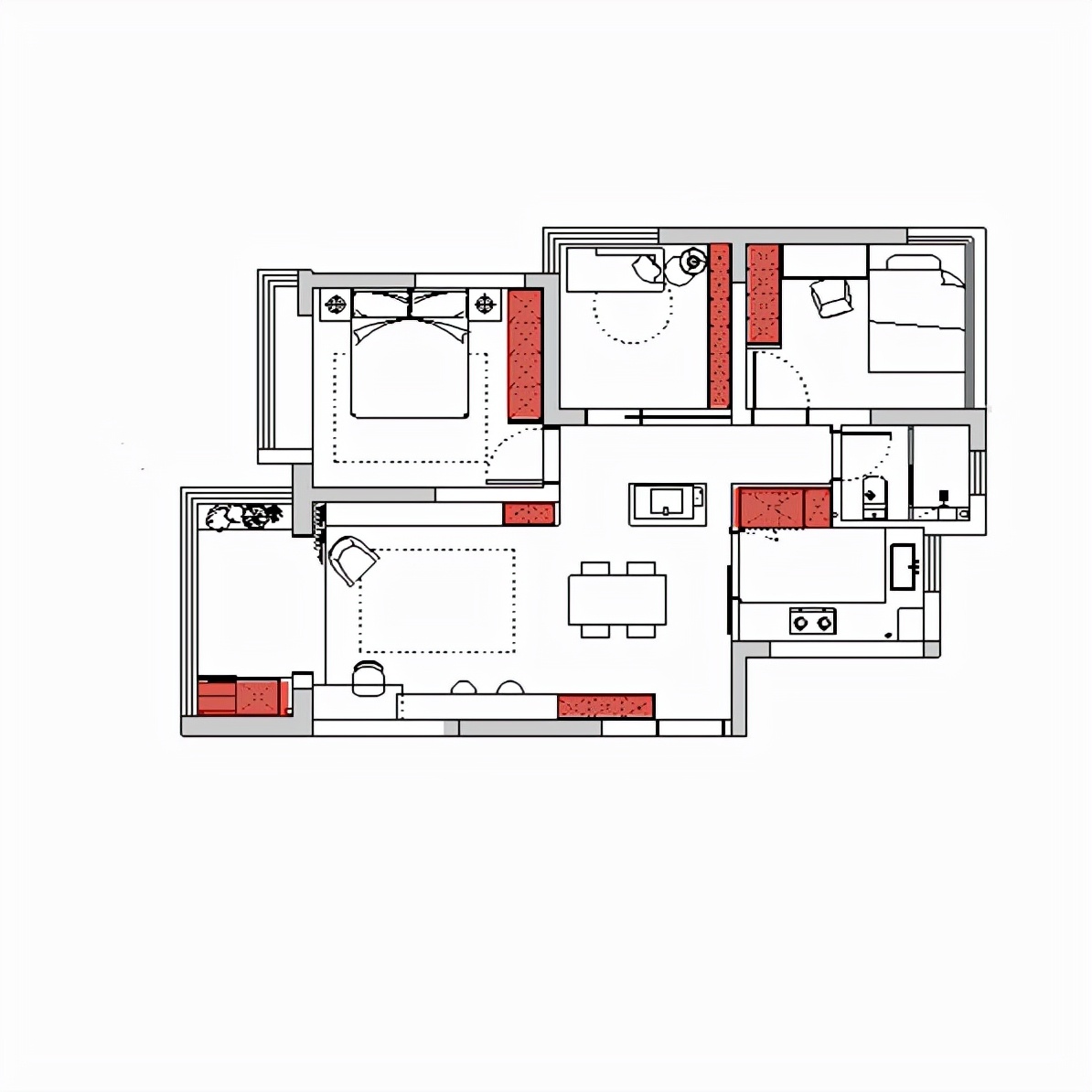 小户型的客厅收纳,小客厅极致收纳