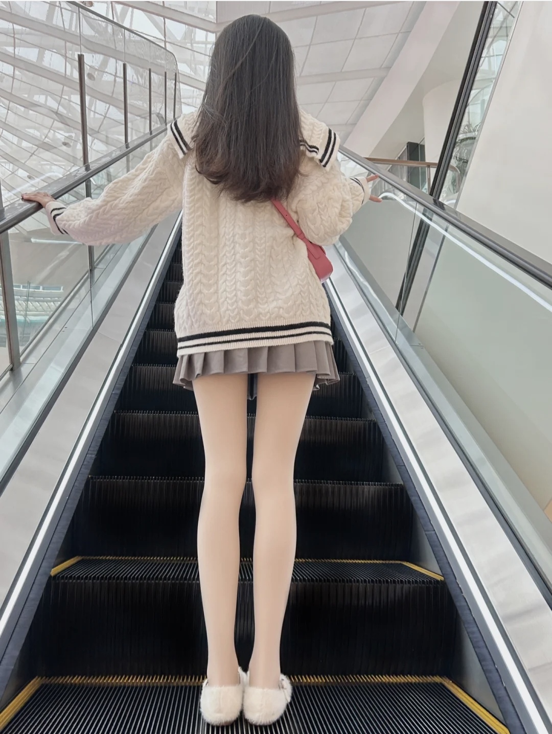 毛衣半身裙穿搭冬季图片,毛衣半身裙穿搭秋冬中长款维语版