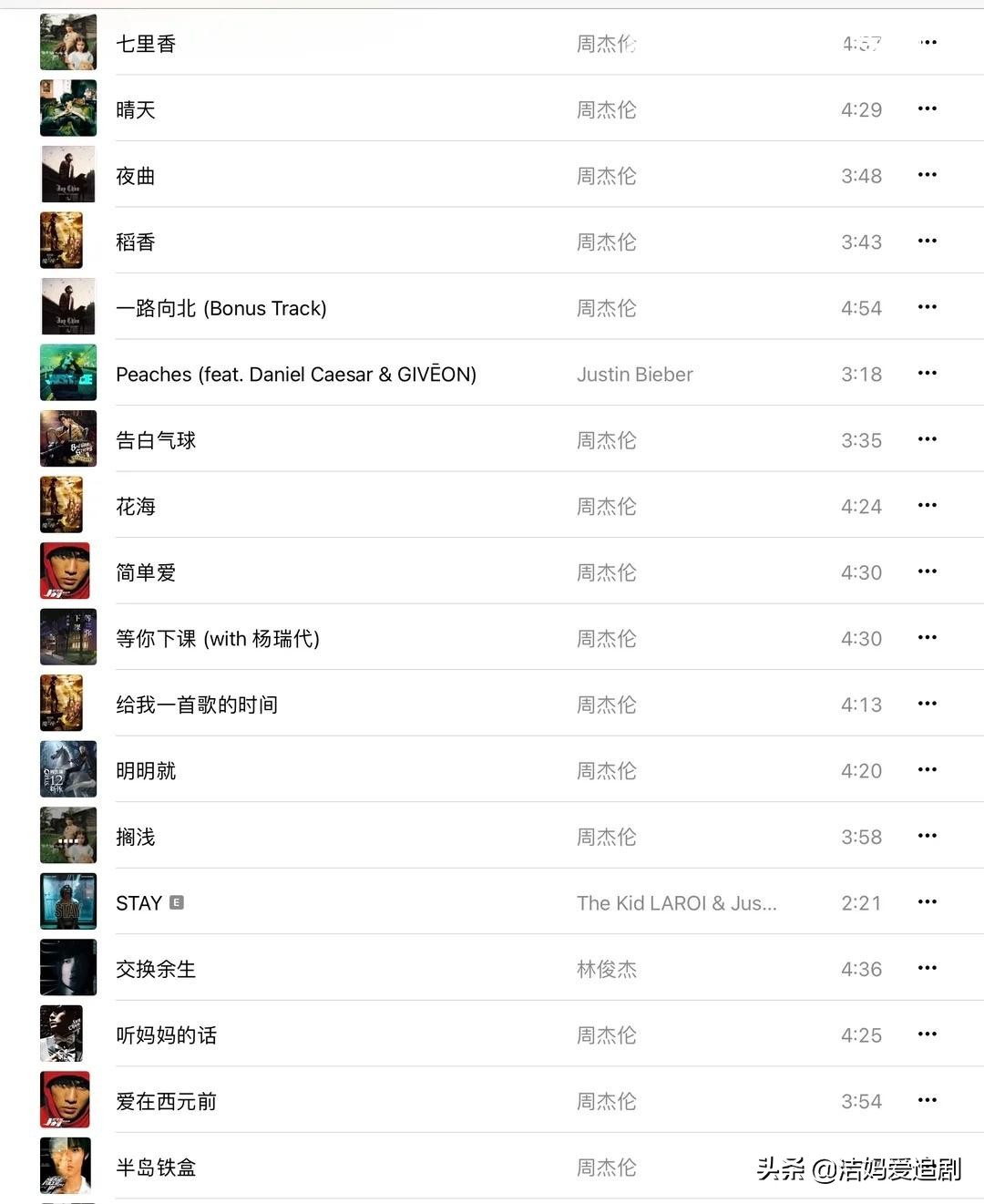 周杰伦霸榜年度最热歌曲20年,2021年最火歌曲50首完整版周杰伦