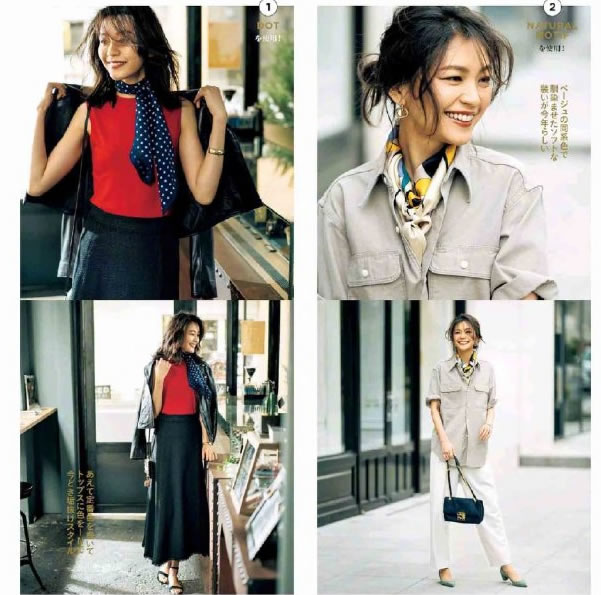 春天系“丝巾”，凭什么好看？这2个精髓，优雅女人如获至宝