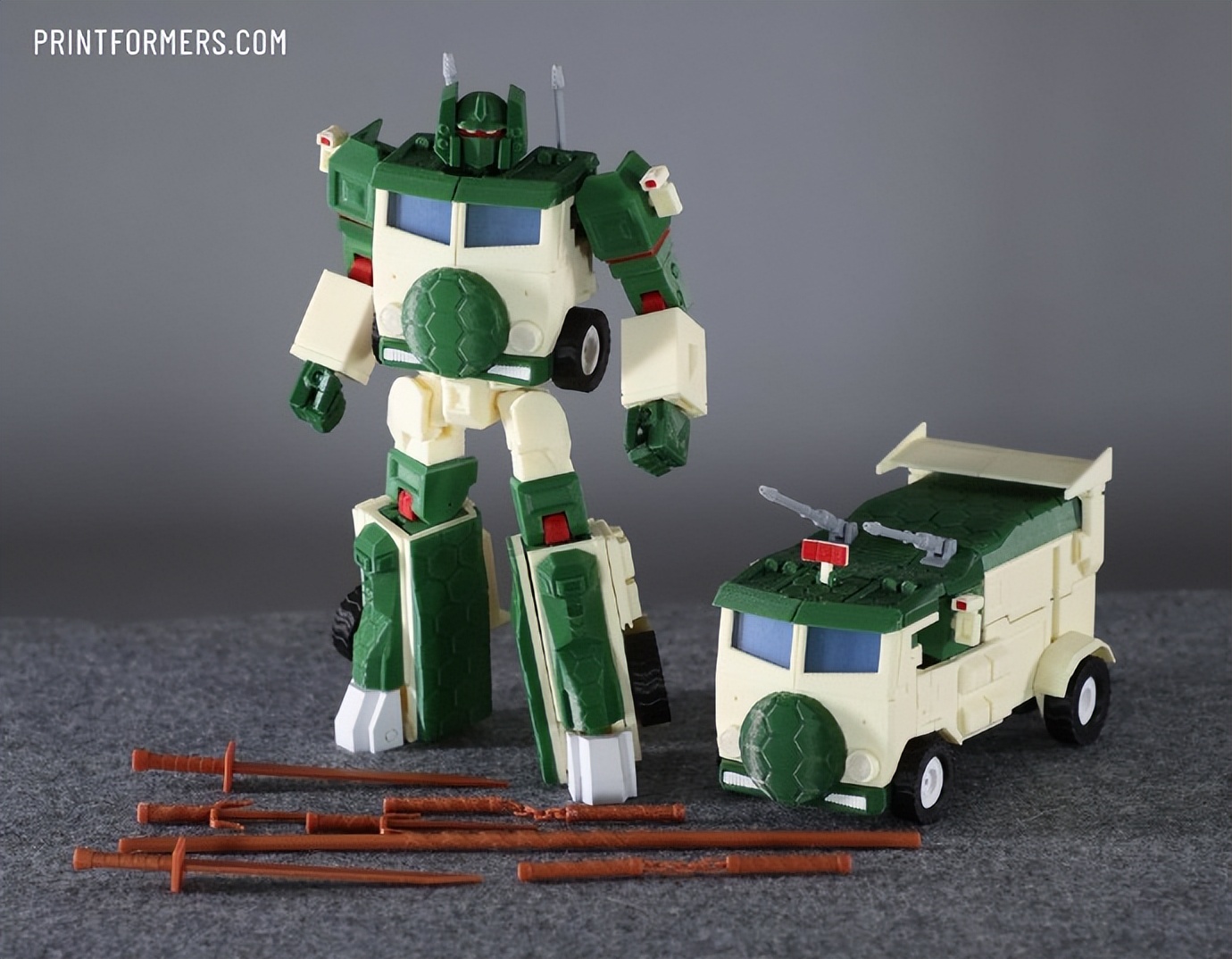 3d打印拼装变形金刚,3d打印忍者神龟车