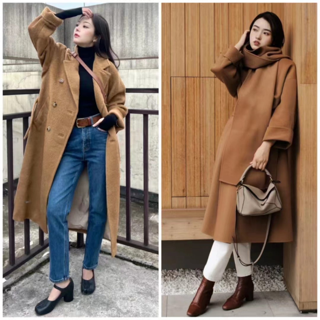 棕色的鞋子棕色大衣怎么搭配衣服,棕色大衣的穿搭技巧