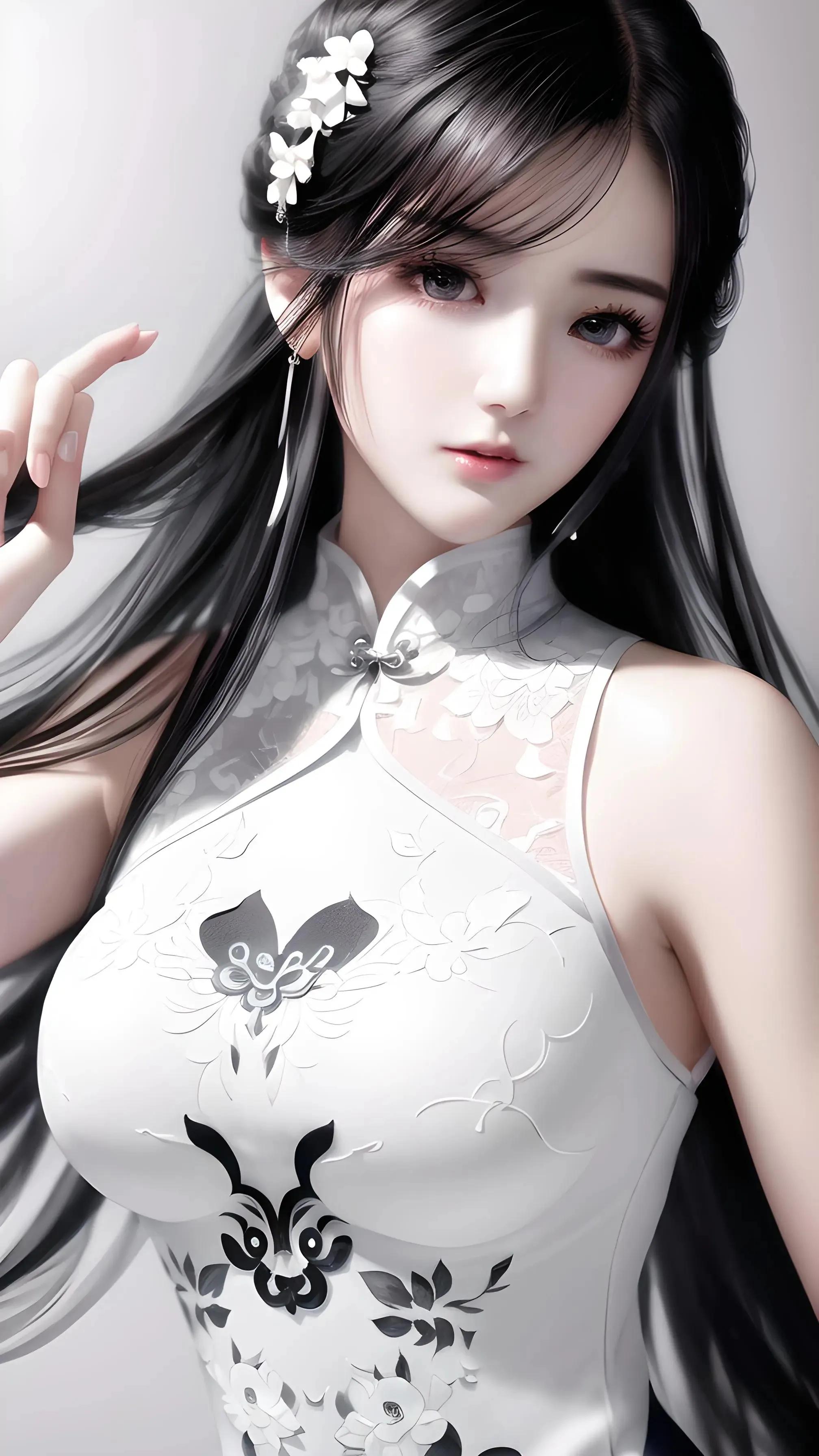 ChatGPT:AI国风美女壁纸