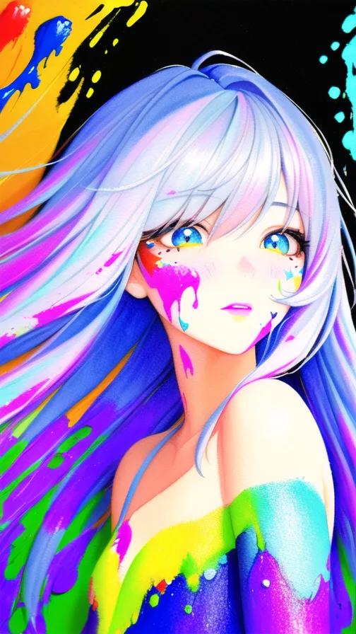 ai绘画美女二次元壁纸,ai绘画2.5d动漫女神壁纸