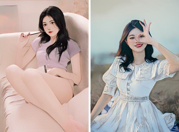 3张照片变漫画,最流行的照片转漫画制作