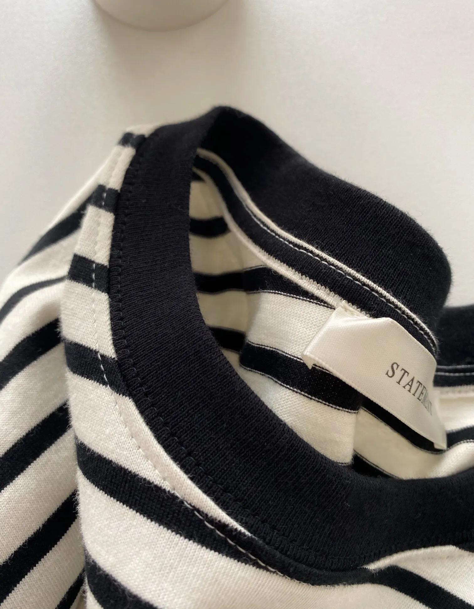 韩系短袖女显瘦,宋慧乔条纹衫短袖