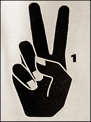 出门在外一定要注意防范,禁止出门手势