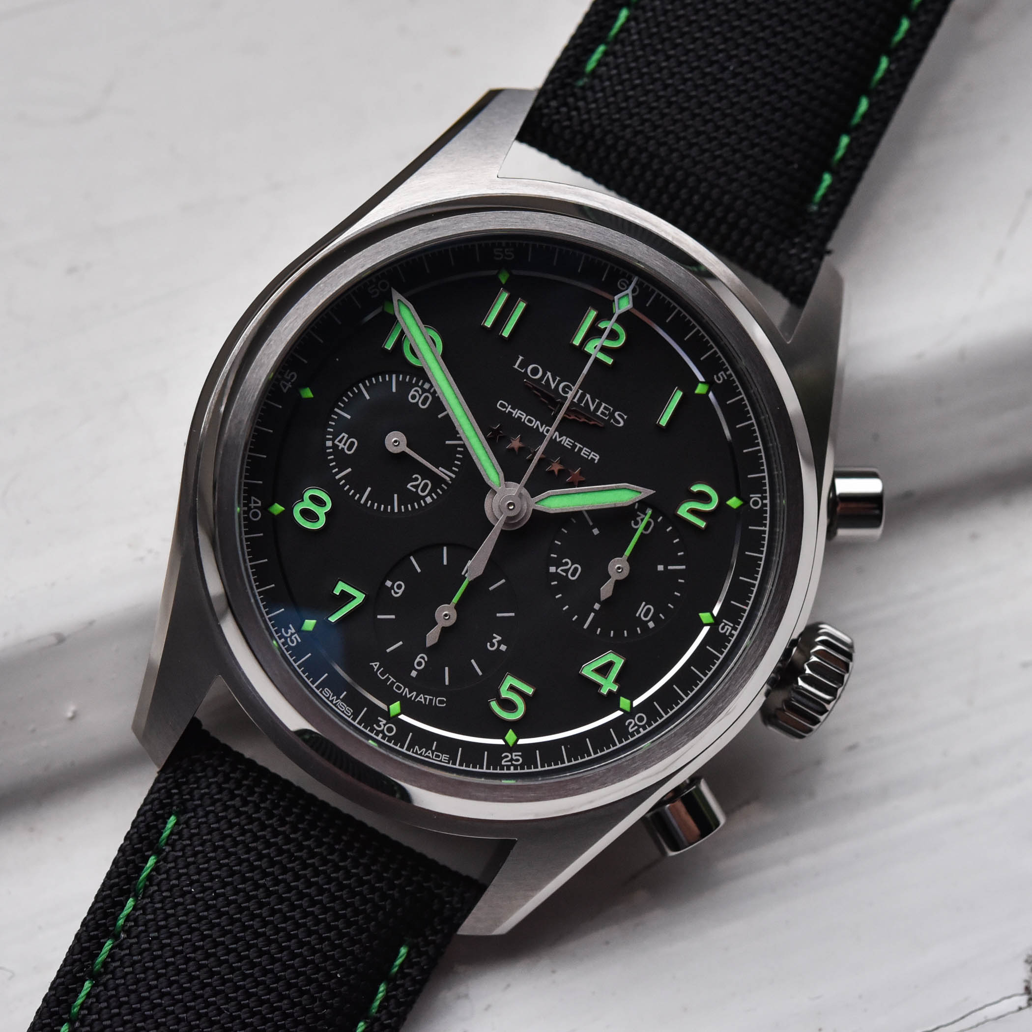 浪琴先行者盘面,浪琴先行者计时款和名匠八针月相