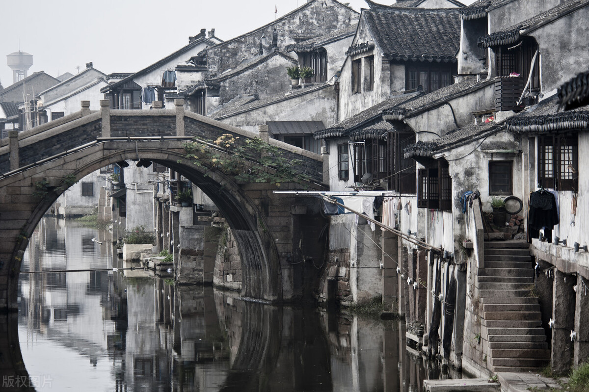 江南古镇流水人家,40年前太仓沙溪古镇