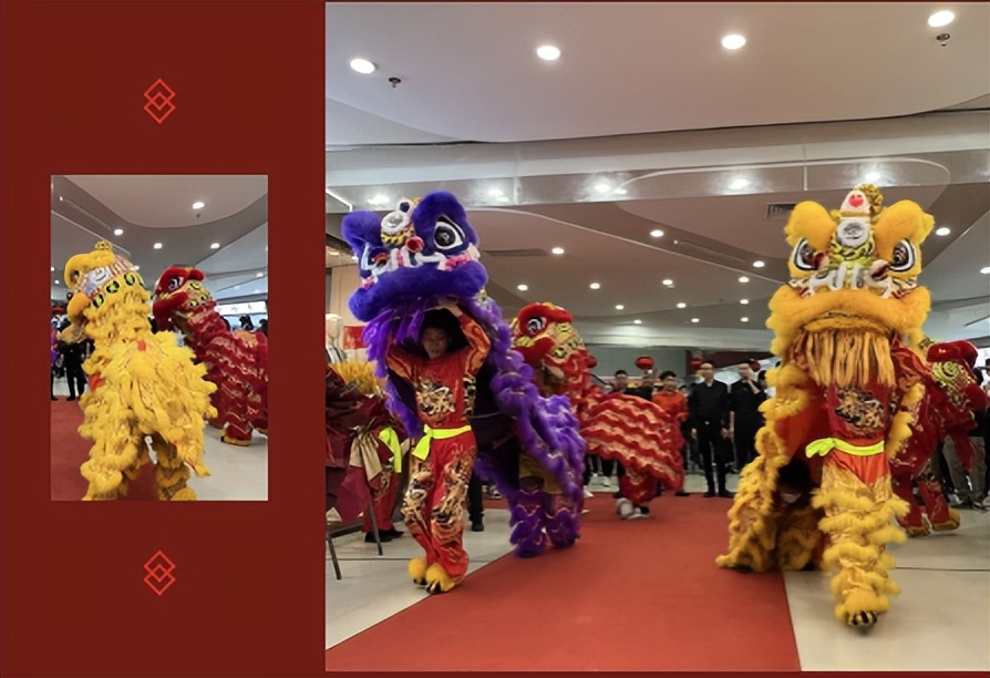 吉狮献瑞闹新春，益民服装城鸿运开工祈丰年