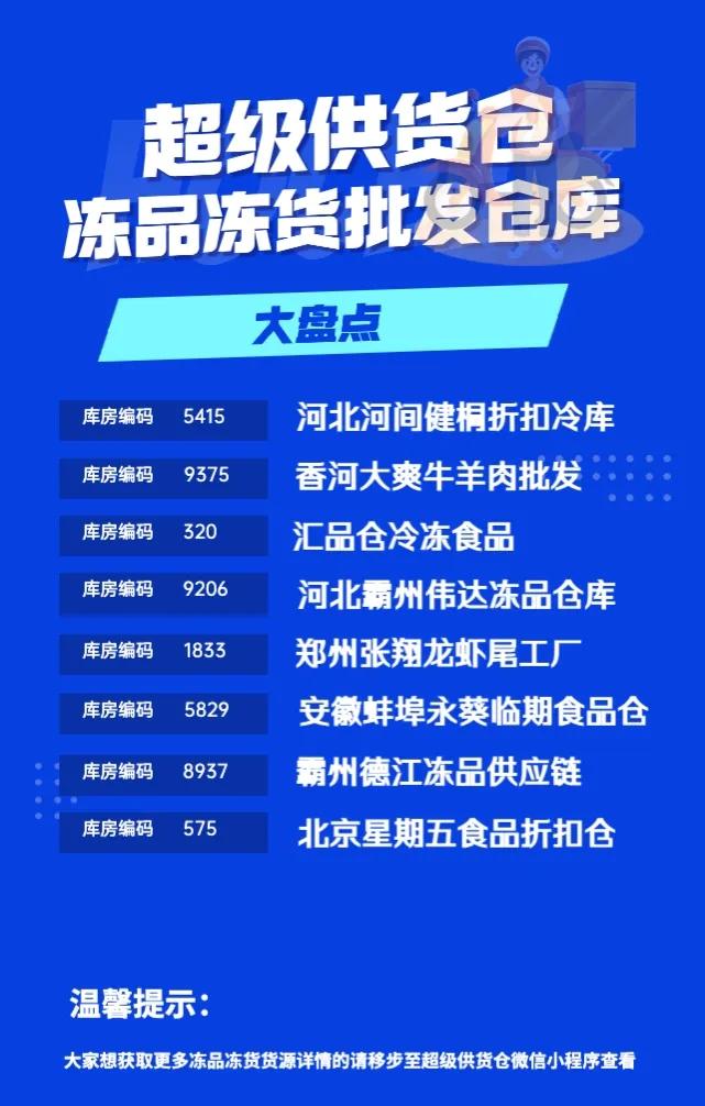 冻品批发生意怎么入手?盘点全国冻品冻货批发的一手货源进货渠道