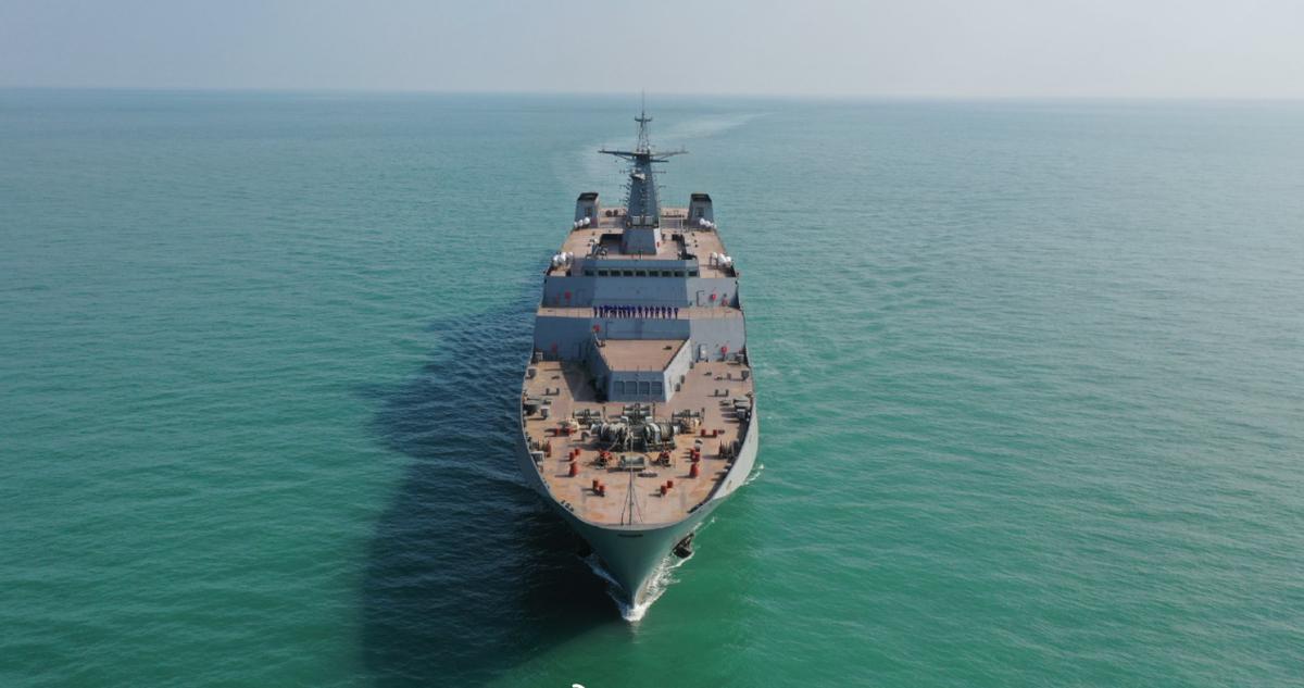 泰国海军071型船坞,泰国071e登陆舰到泰国了吗