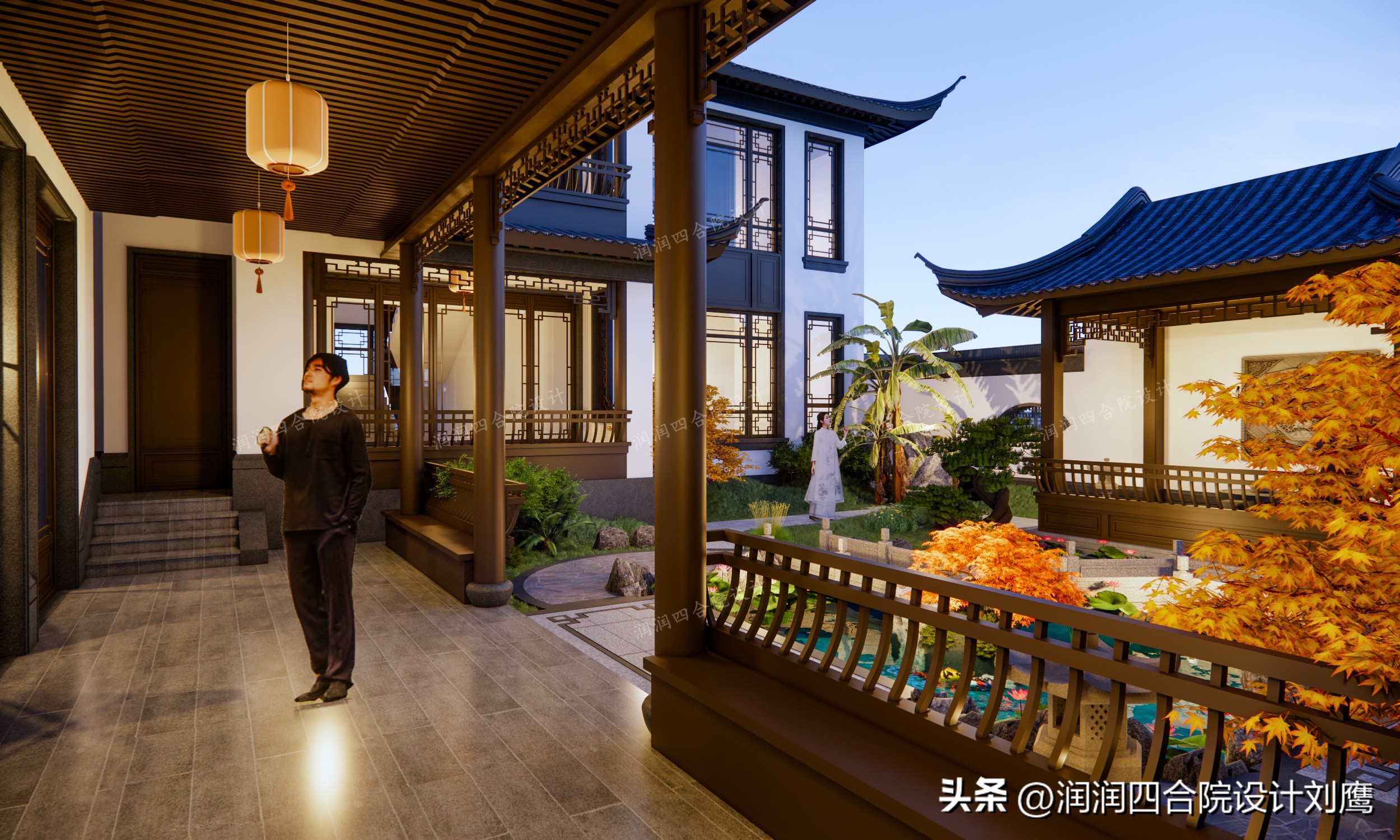 2000平米中式四合院别墅设计,苏式四合院别墅设计图