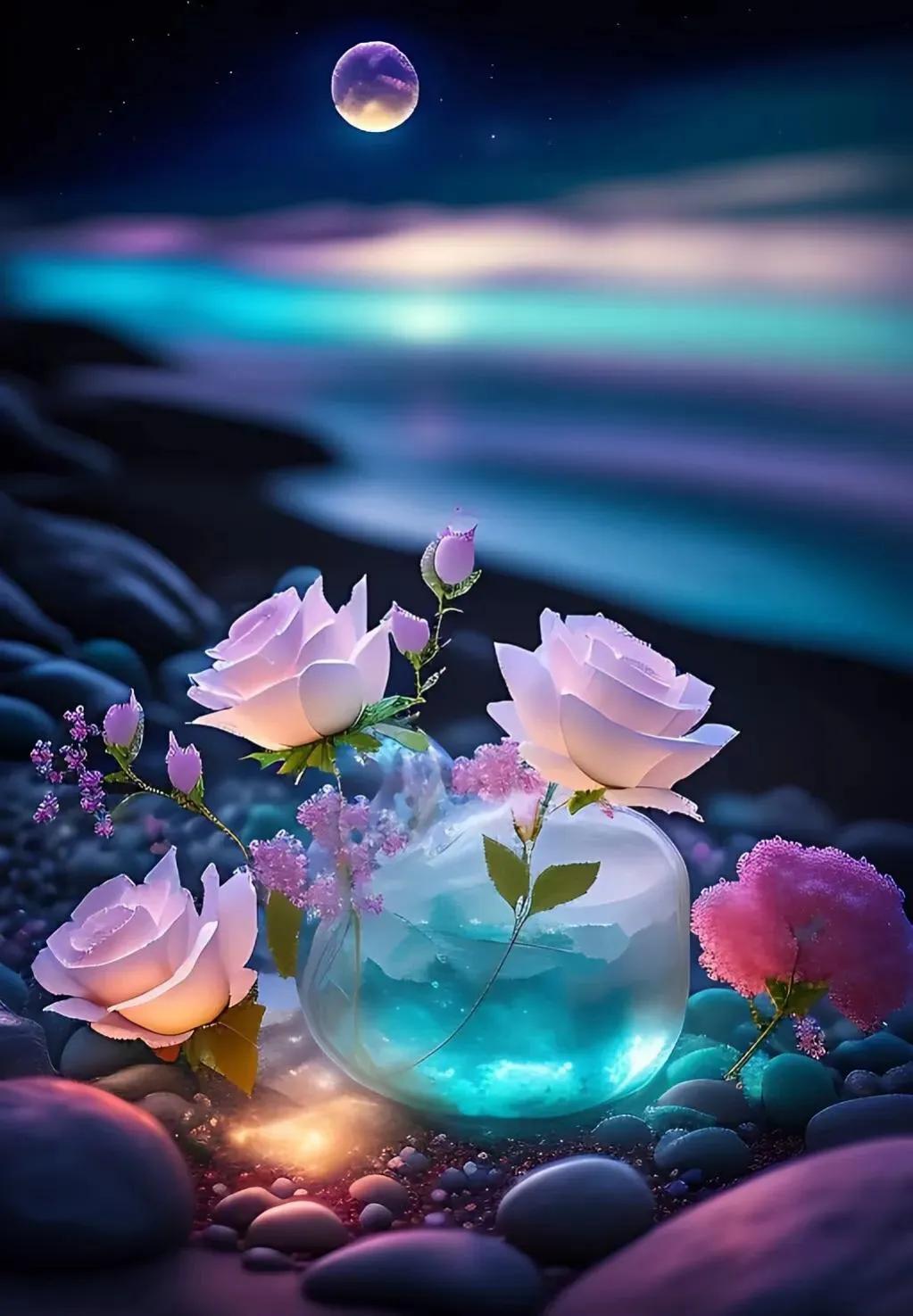 水晶玫瑰花之恋,水晶之恋花朵