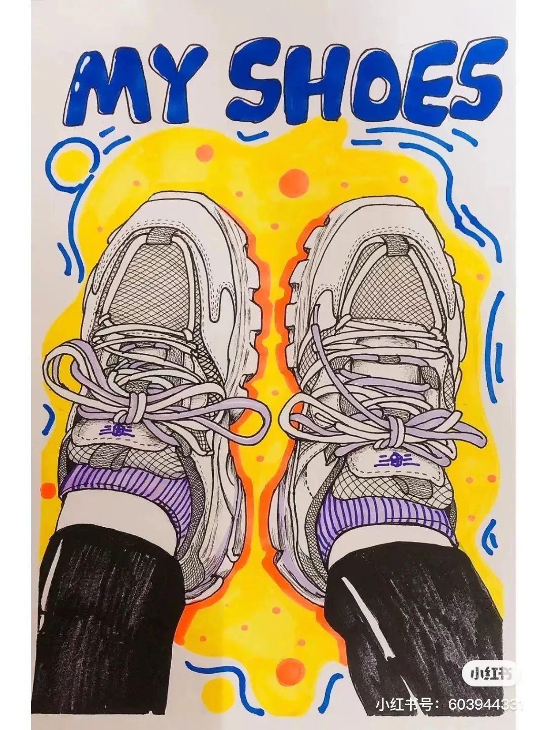 针管笔画线条练习,针管笔黑白装饰画线描