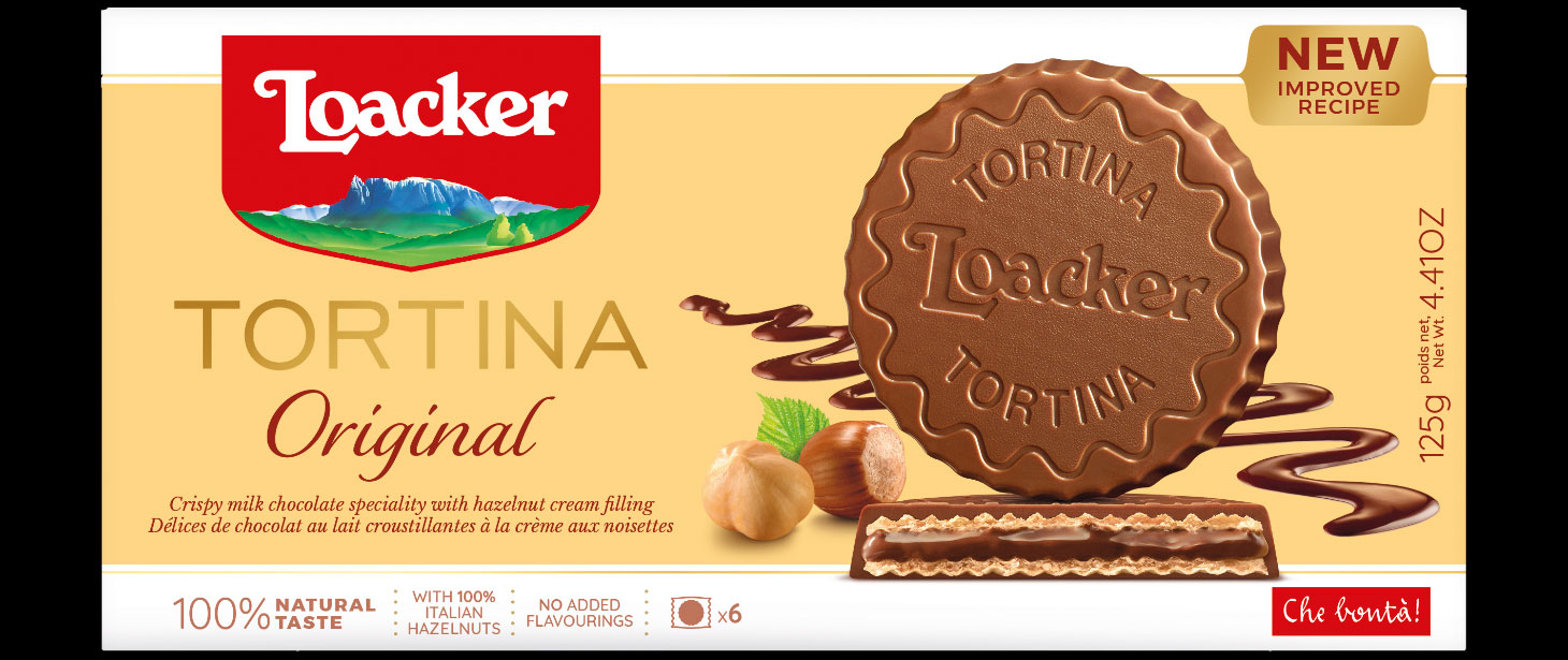 巧克力威化饼包装设计,loacker威化饼干可可味