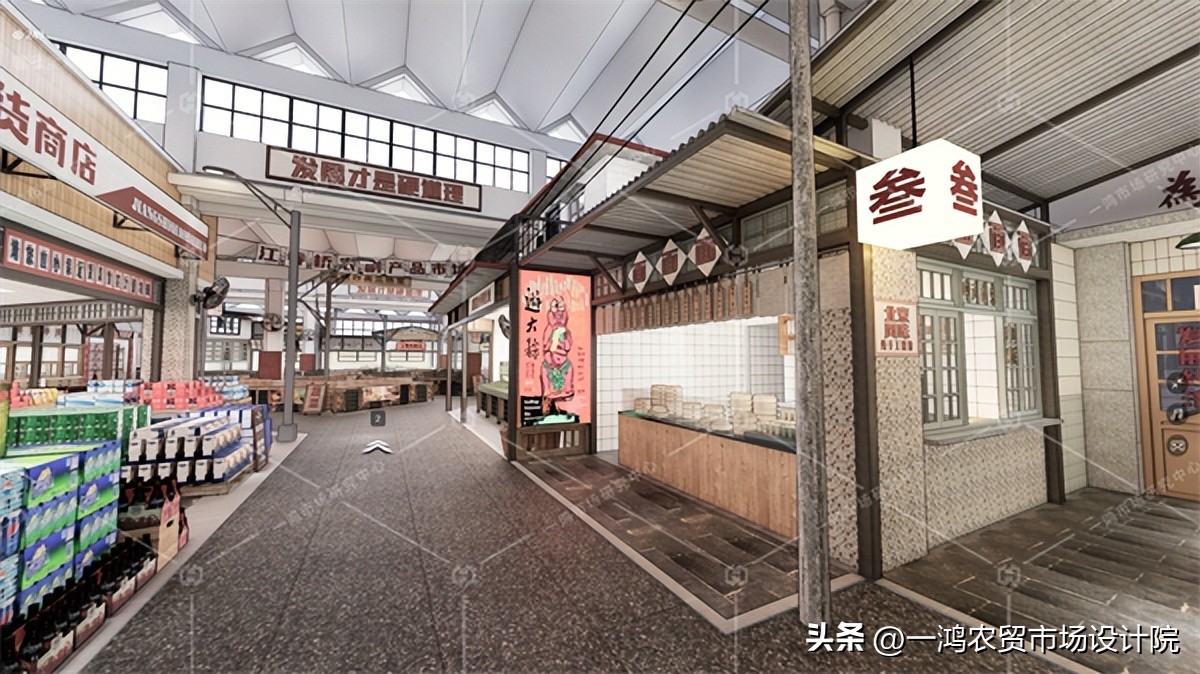 农贸市场场内设计规划要点分析,专业农贸市场设计让规划更合理