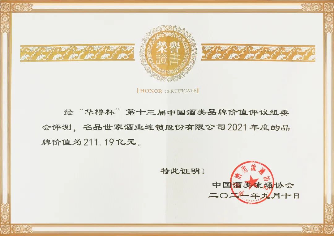 名品世家酒业连锁有限公司,名品世家公司介绍