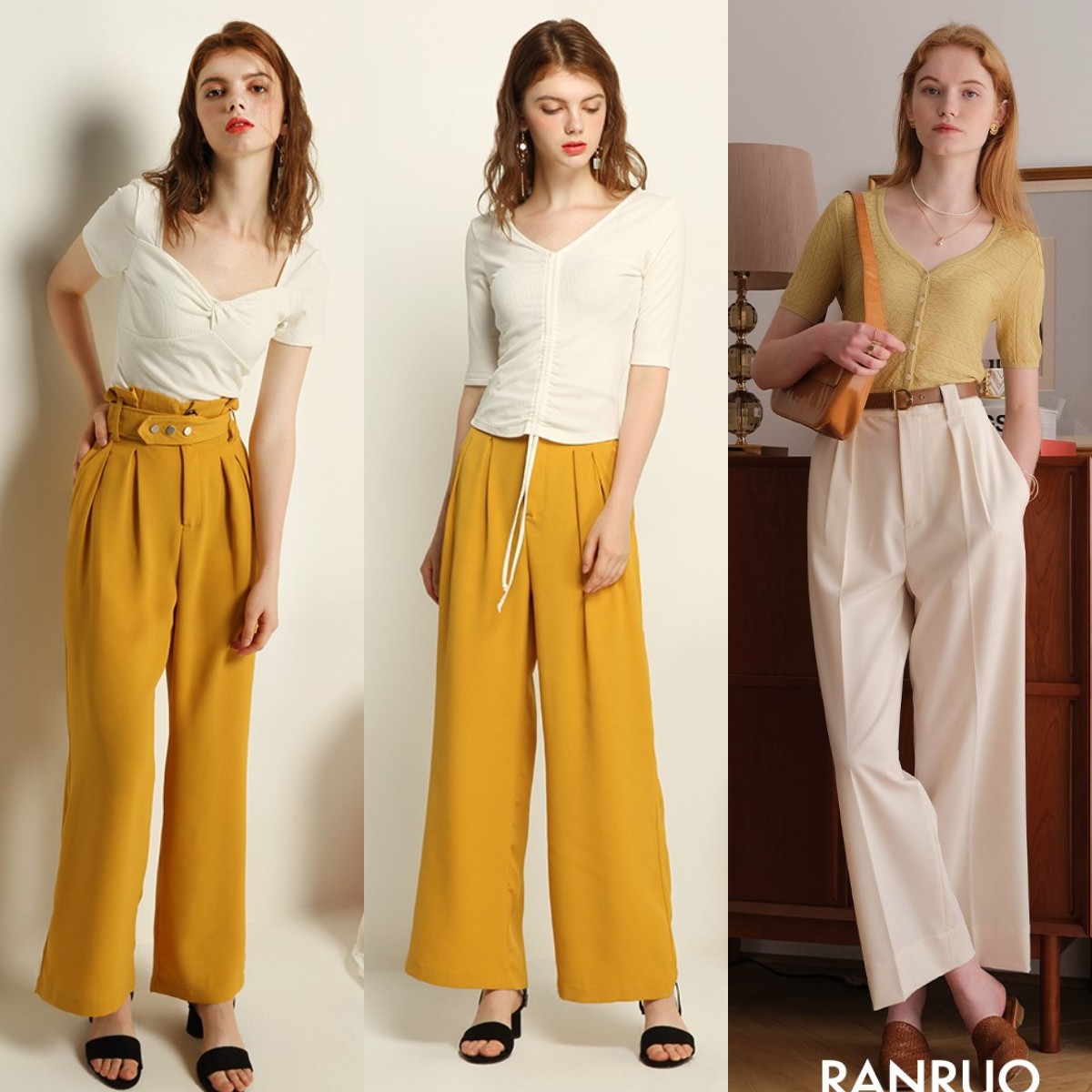 宽松大t恤怎么搭配裤子显瘦,中长款t恤搭配什么裤子穿好看