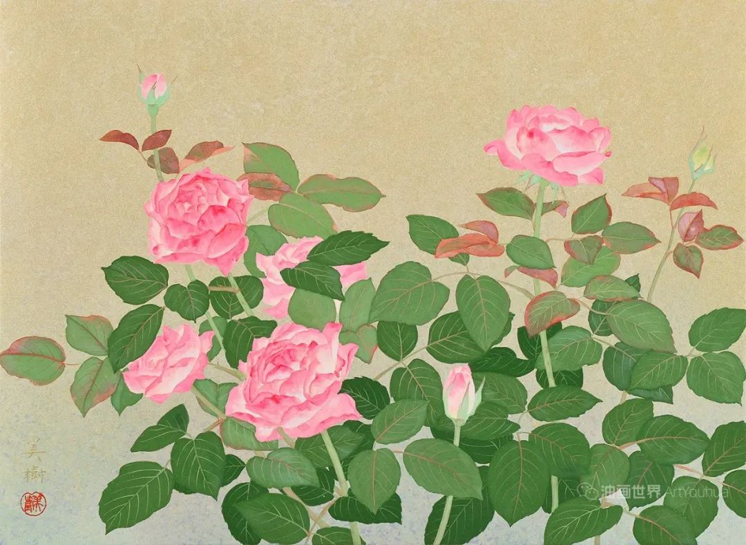 野地美树子手绘油画,日本画家奈良美智作品图