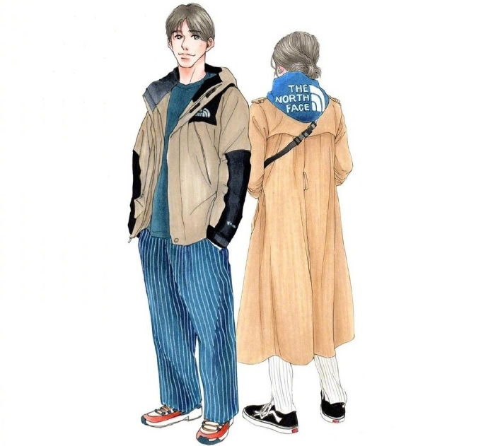 情侣装手绘款式图,好看简单的情侣装