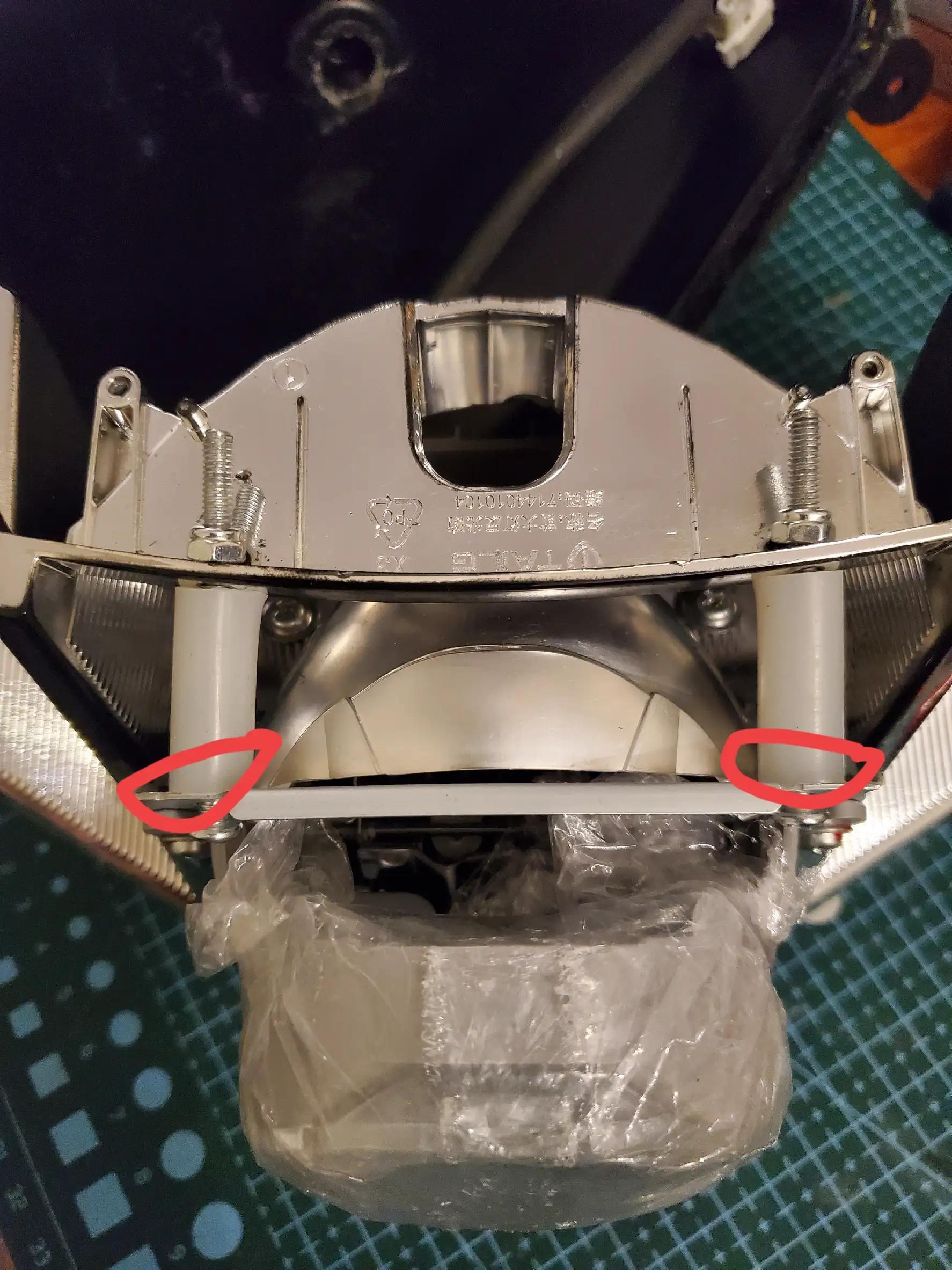 台铃x3eb更换小糸led透镜拆车大灯（具体步骤）