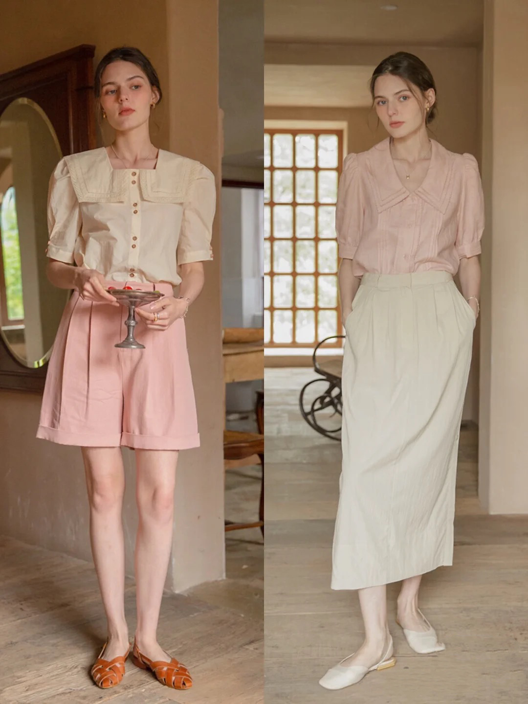 早秋就该这么穿,文艺风清新风棉麻服饰搭配女装