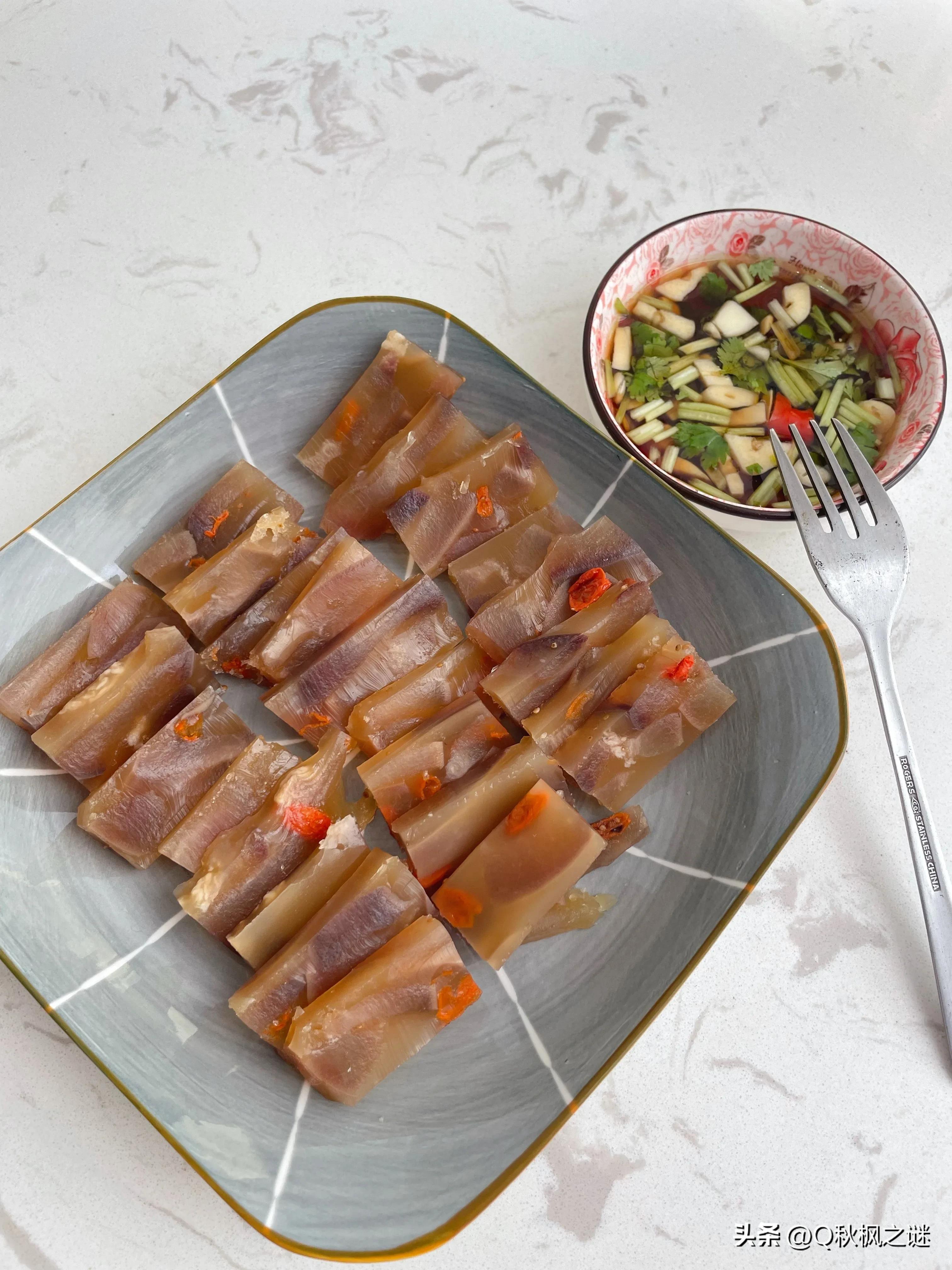 皮冻的q弹,牛皮冻正宗做法