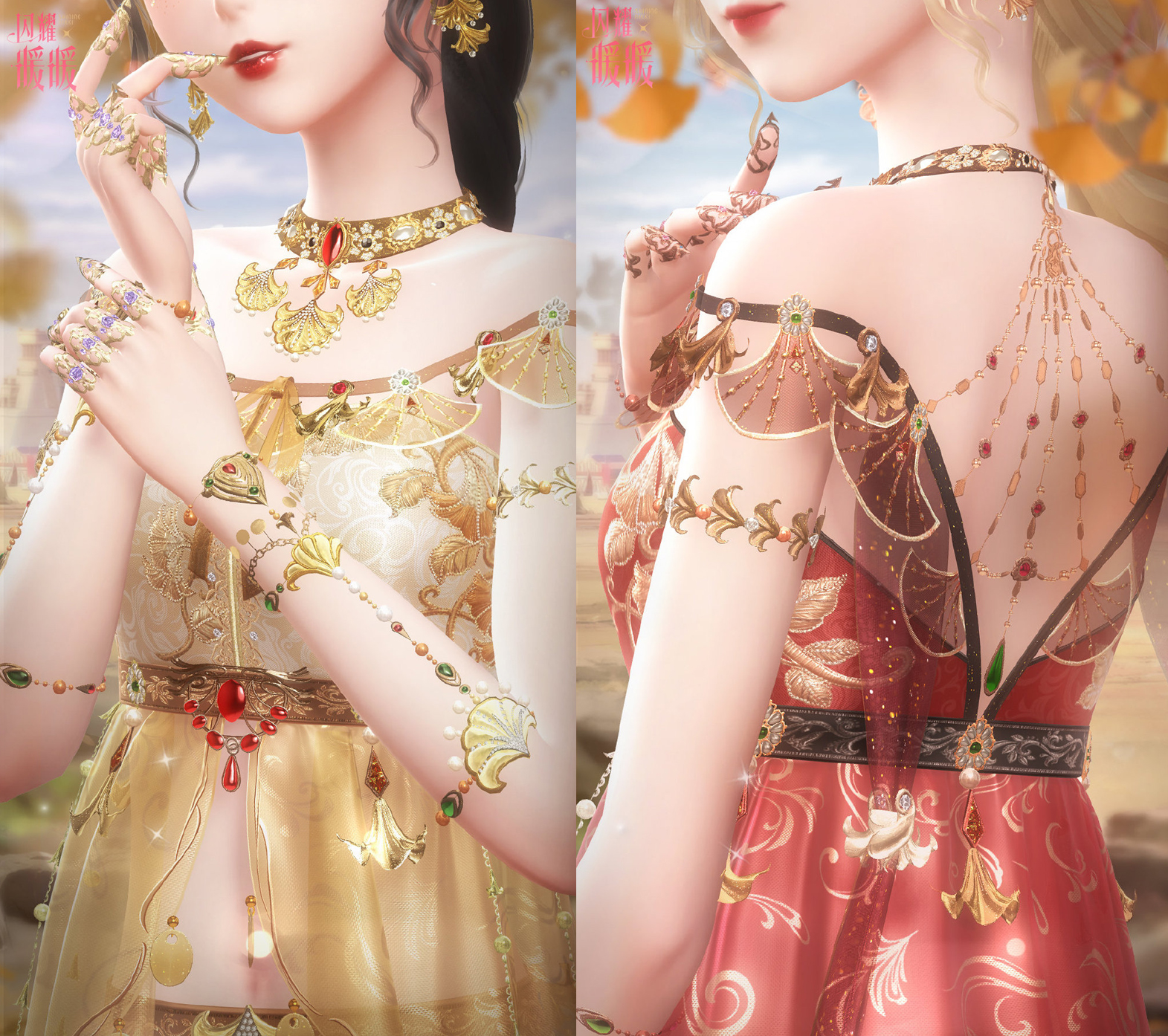 闪耀暖暖叶维冬刻金套装,闪耀暖暖敦煌非凡套复苏