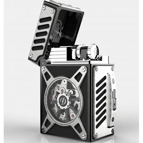 2019年密码机械式都彭打火机Complication改革碳纤维设计灵感来源