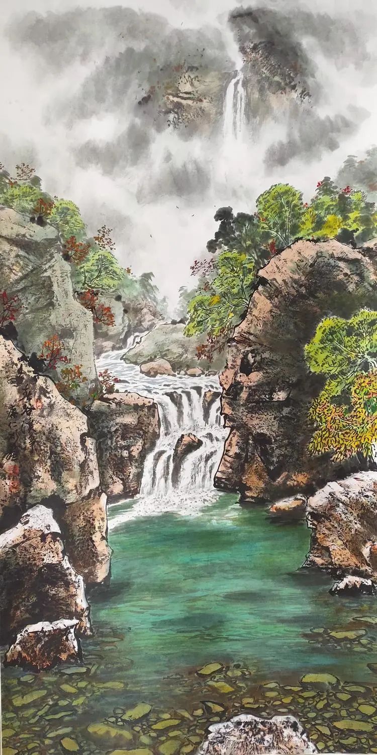 智水仁山行书书法,智水仁山书法