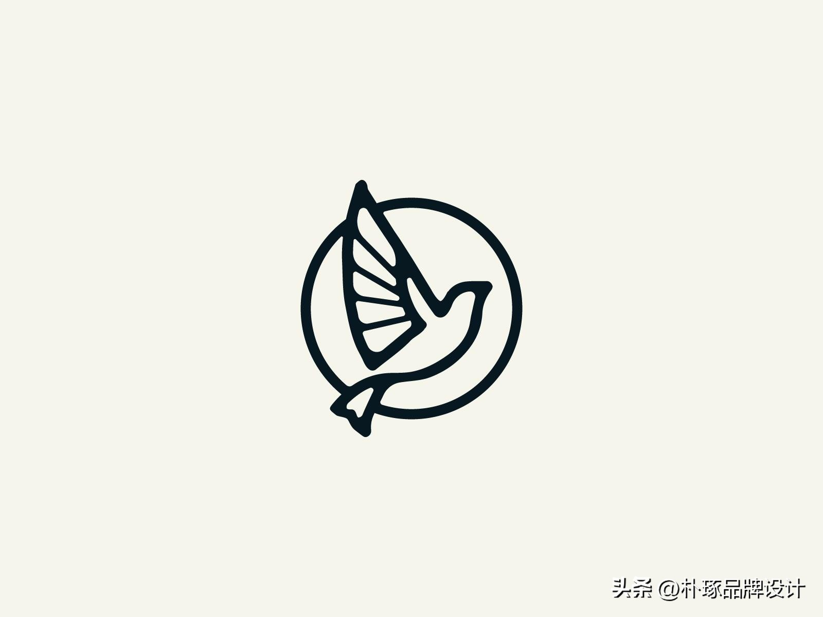 金鼠logo设计创意,麻雀图案logo设计理念