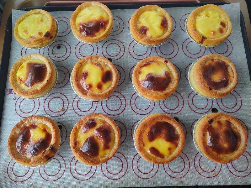 厚乳蛋挞乳酪面包教程,蛋挞的做法烤箱烘焙视频教程