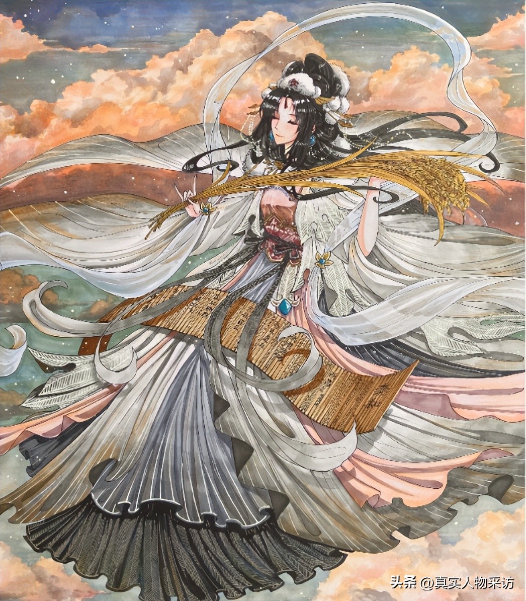 90后江西妹子，跟老公用仨月，绘出9.4米唐代长卷：我真舍不得卖