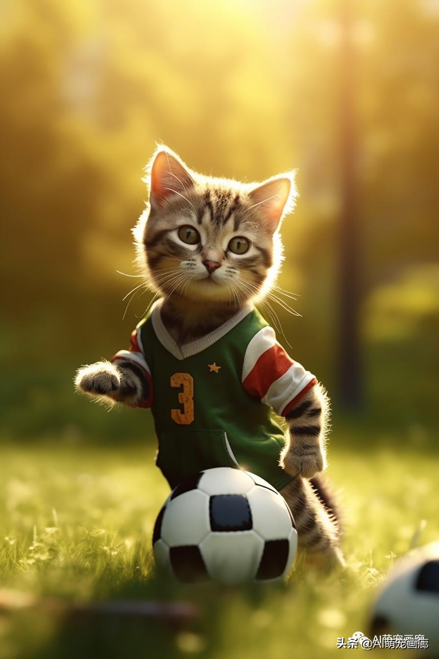 足球比赛闯进来一只猫,足球比赛出现了一只小猫