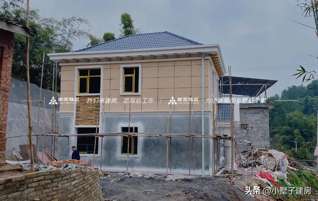 建一个房子一定要给老人住才是家,给爸妈盖一座中式房子