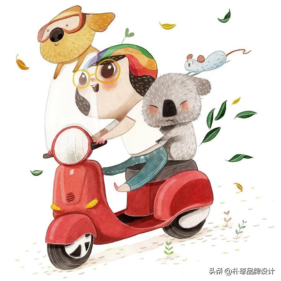 有深度意境的插画,如此清新淡雅的插画太有美感了