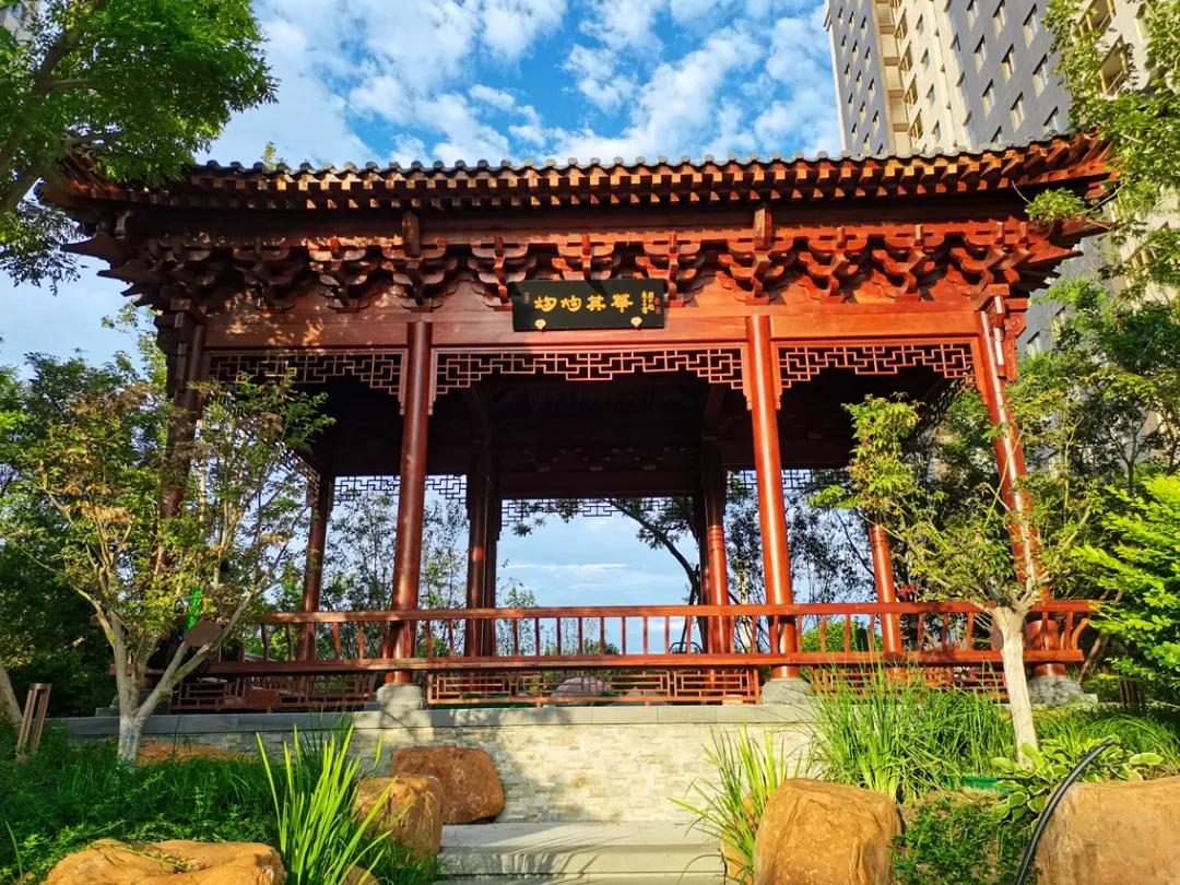 「园臻®作品」廊坊俪景嘉园“桃夭”主题景观之营造